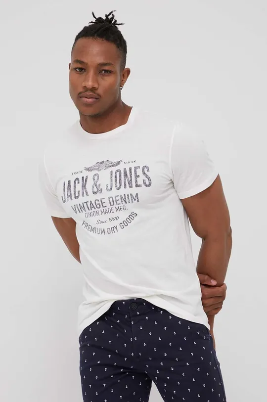 bež Pamučna majica Premium by Jack&Jones