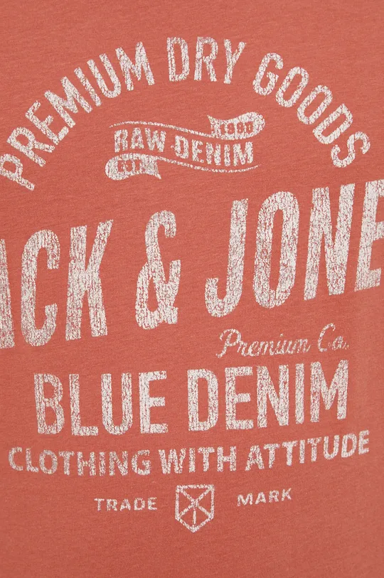 κόκκινο Βαμβακερό μπλουζάκι Premium by Jack&Jones