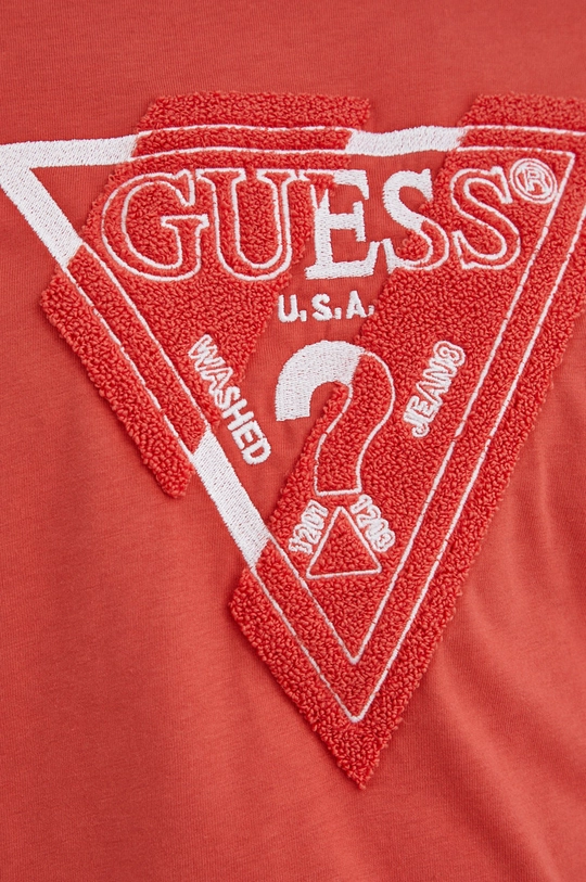 Βαμβακερό μπλουζάκι Guess Ανδρικά