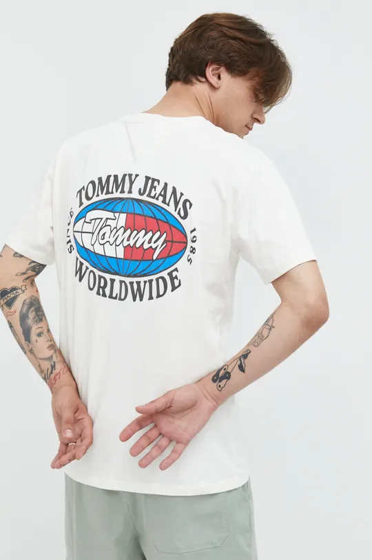 Tommy Jeans t-shirt bawełniany DM0DM12861.PPYY 100 % Bawełna