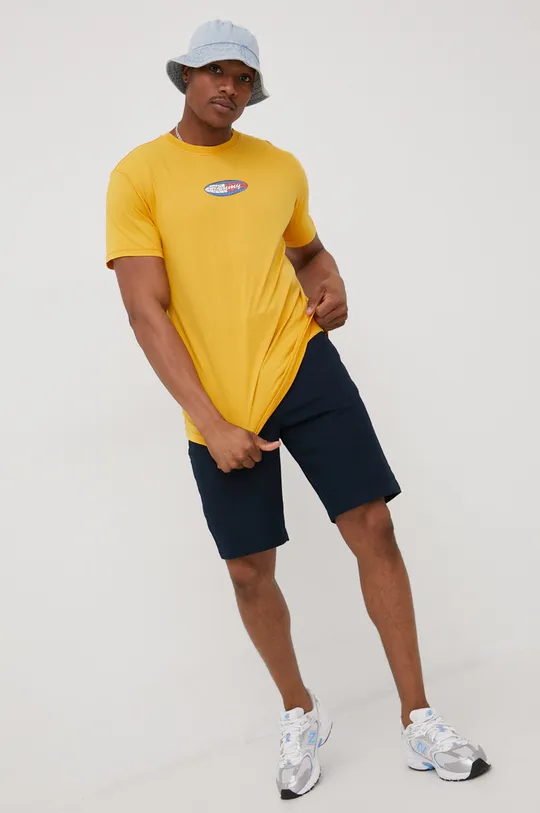 Tommy Jeans t-shirt bawełniany DM0DM12861.PPYY żółty