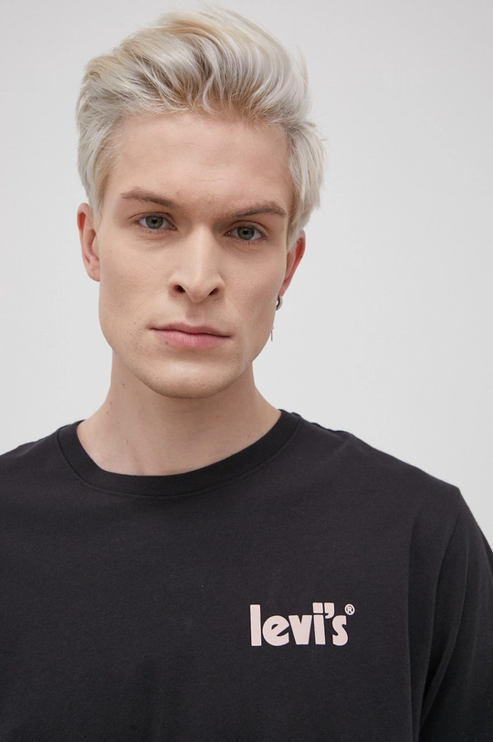 czarny Levi's T-shirt bawełniany