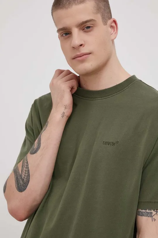zielony Levi's T-shirt bawełniany