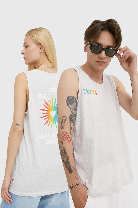 γκρί Βαμβακερό μπλουζάκι Levi's Pride Ανδρικά