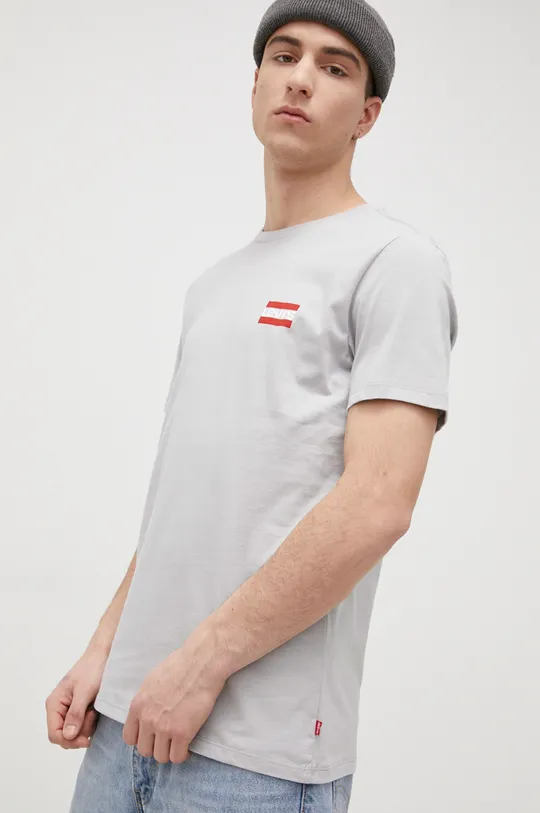 πολύχρωμο Levi's - Βαμβακερό μπλουζάκι (2-pack) Ανδρικά