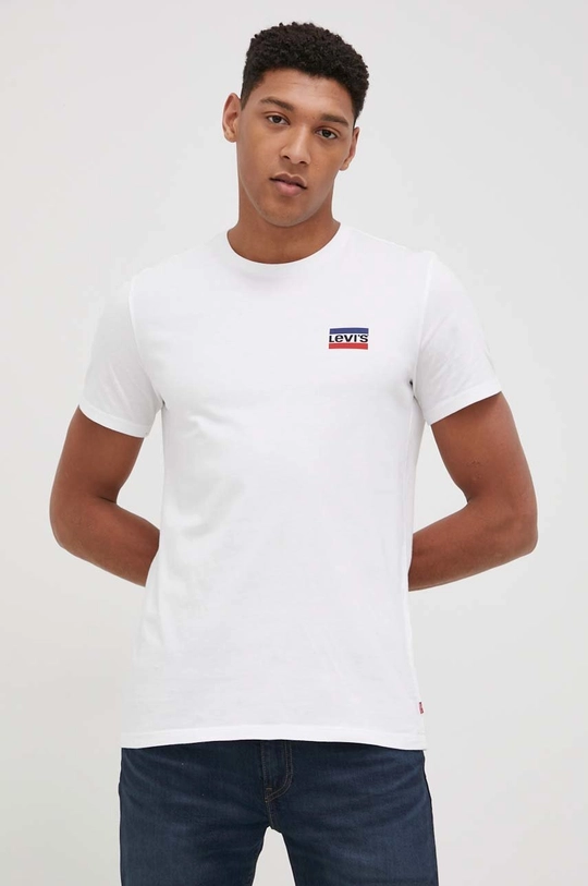 pisana Bombažen t-shirt Levi's Moški