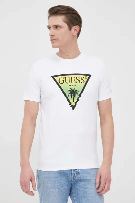 λευκό Μπλουζάκι Guess