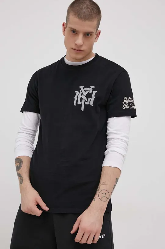 Superdry T-shirt bawełniany czarny
