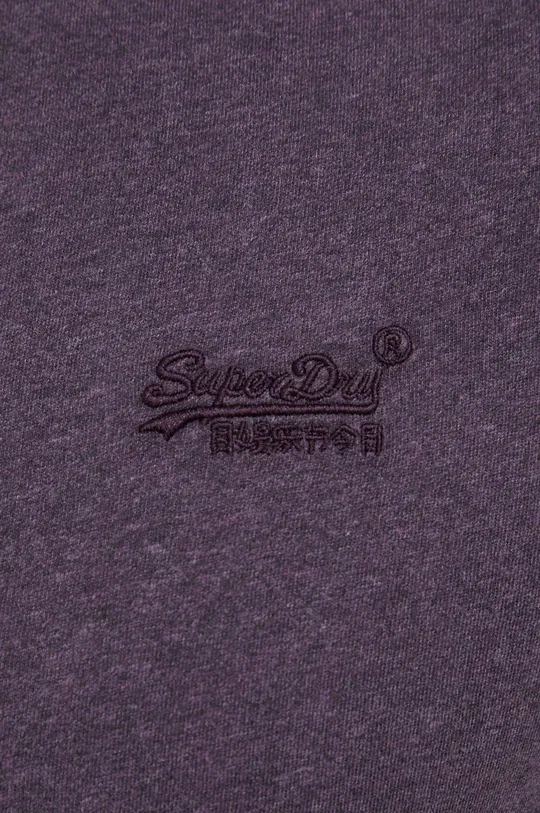fialová Bavlnené tričko Superdry