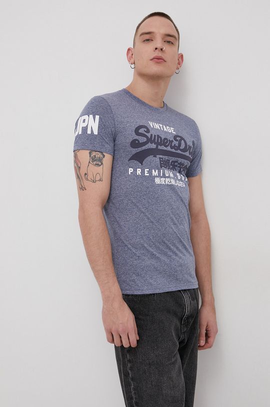 Superdry T-shirt fioletowy