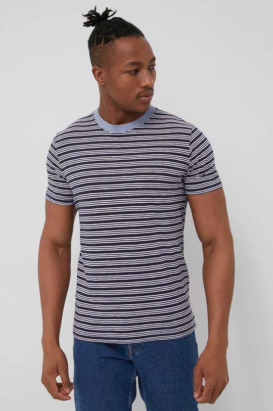 mornarsko modra Produkt by Jack & Jones bombažna majica Moški