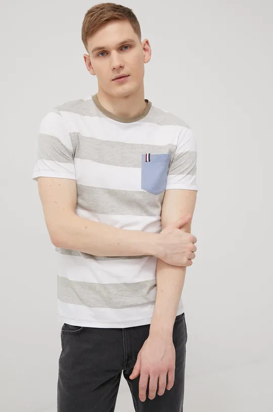 biały Produkt by Jack & Jones t-shirt bawełniany Męski