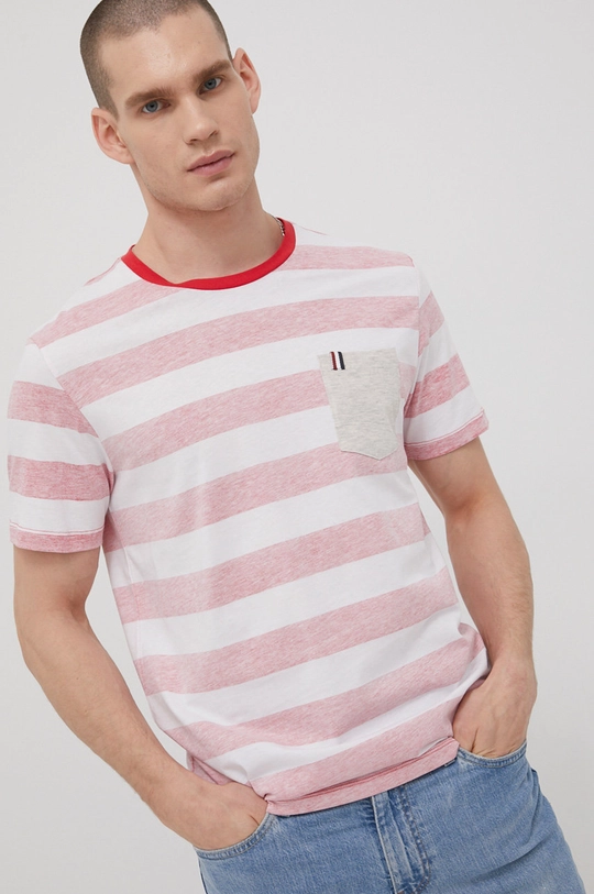 biały Produkt by Jack & Jones t-shirt bawełniany Męski