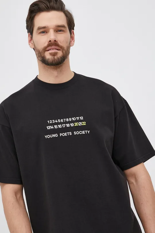 μαύρο Βαμβακερό μπλουζάκι Young Poets Society
