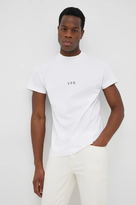 biały Young Poets Society t-shirt bawełniany 107075 Męski