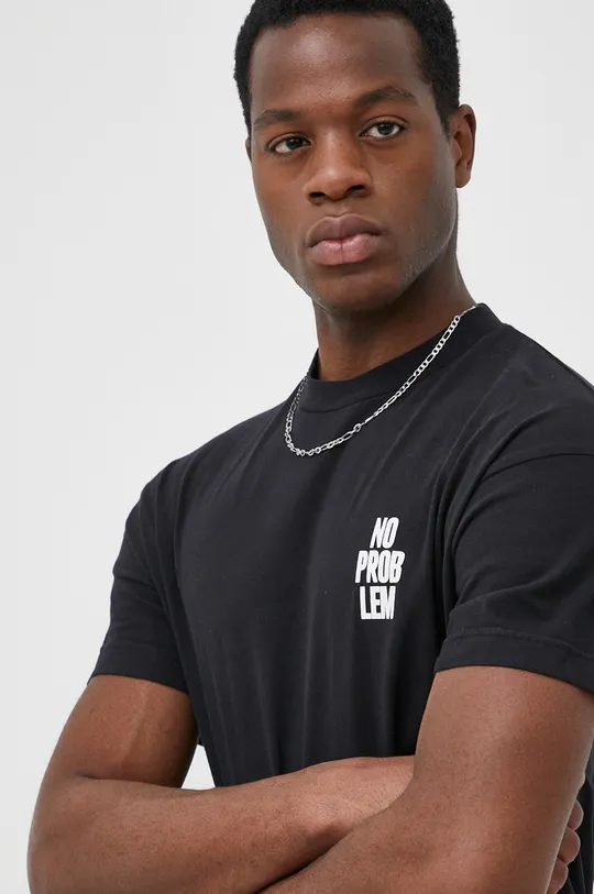 czarny Young Poets Society t-shirt bawełniany 107083