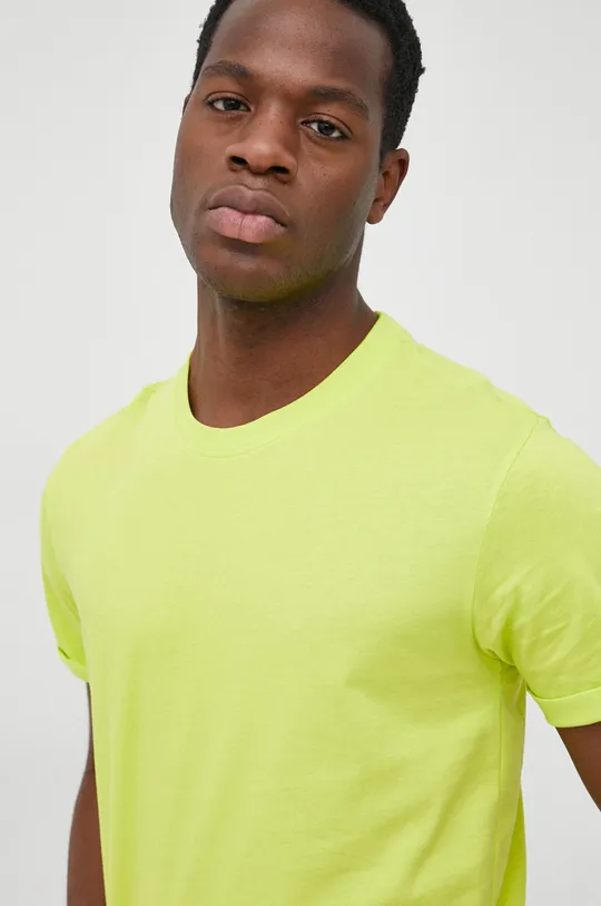 πράσινο Calvin Klein Jeans - Βαμβακερό μπλουζάκι
