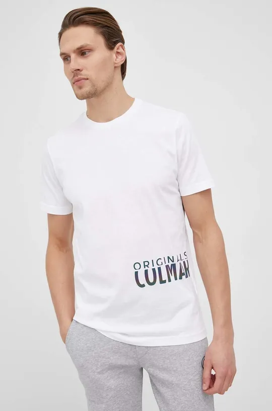 λευκό Βαμβακερό μπλουζάκι Colmar Ανδρικά