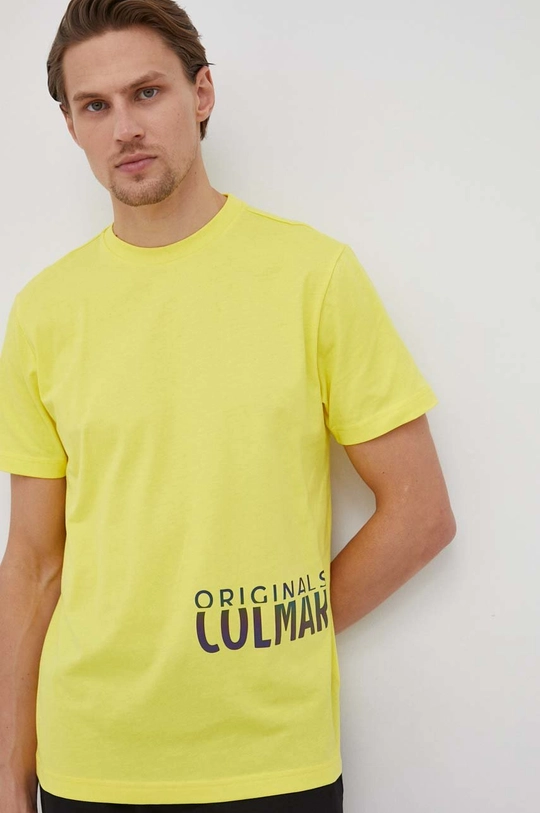 żółty Colmar t-shirt bawełniany