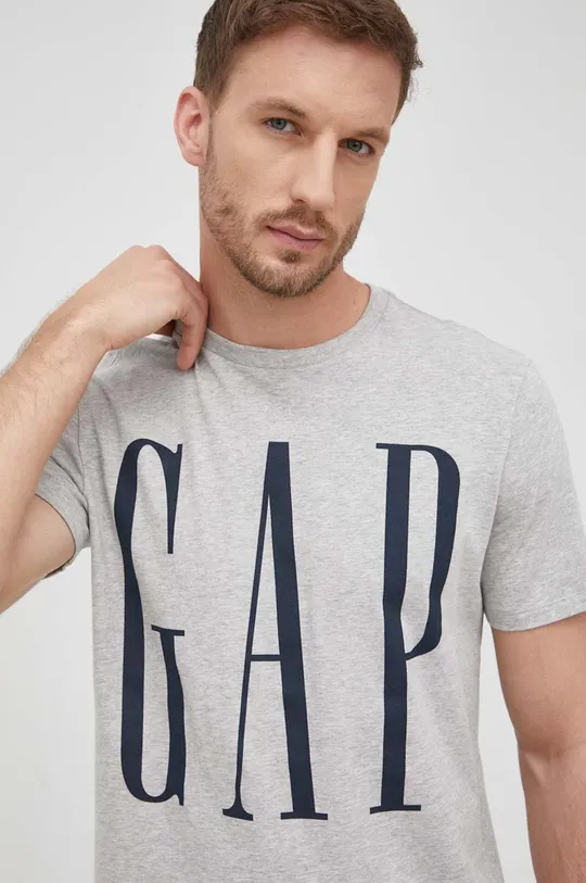 sivá Bavlnené tričko GAP