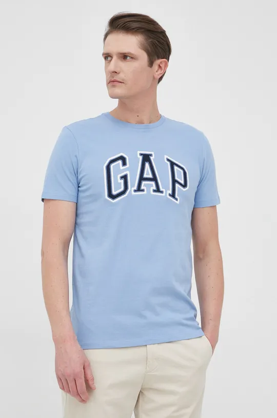 Bavlnené tričko GAP modrá