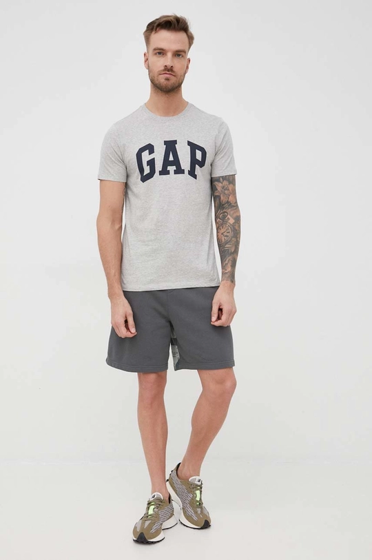 GAP t-shirt bawełniany szary