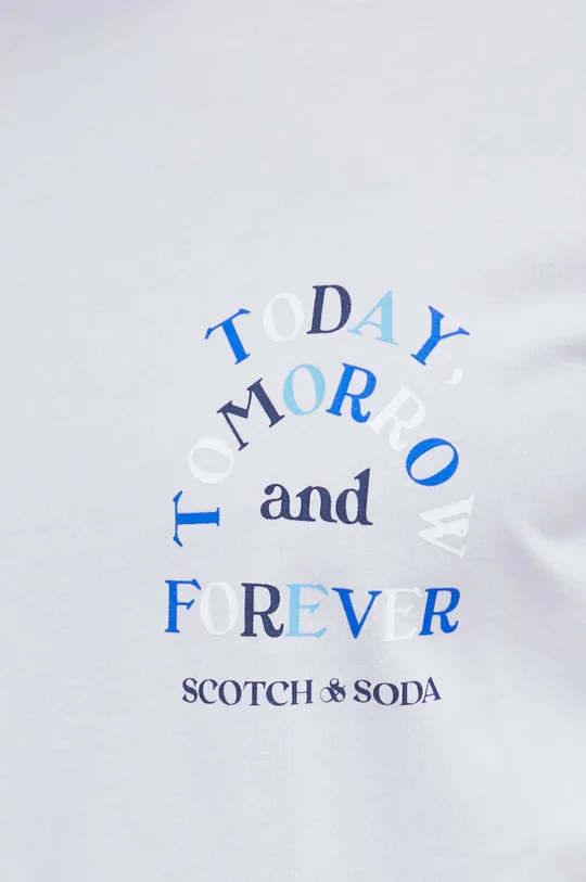Βαμβακερό μπλουζάκι Scotch & Soda Ανδρικά