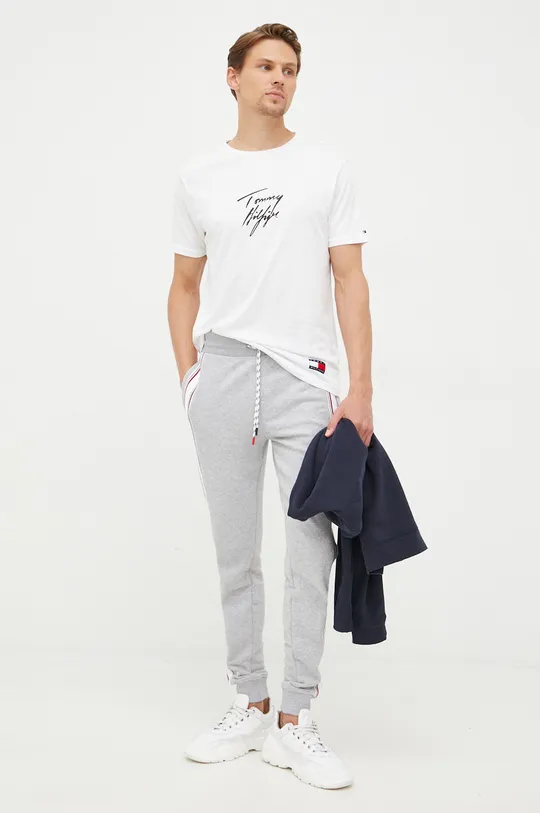 Tommy Hilfiger T-shirt bawełniany biały