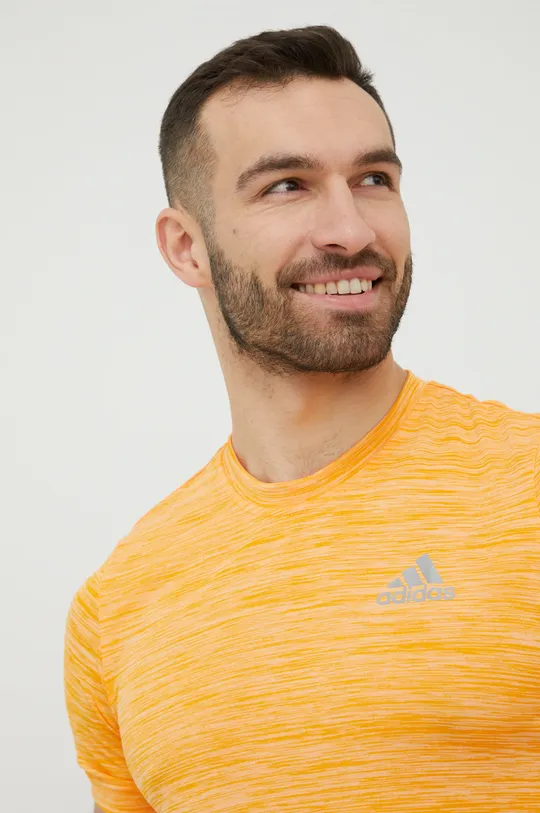 pomarańczowy adidas Performance t-shirt treningowy HC3333