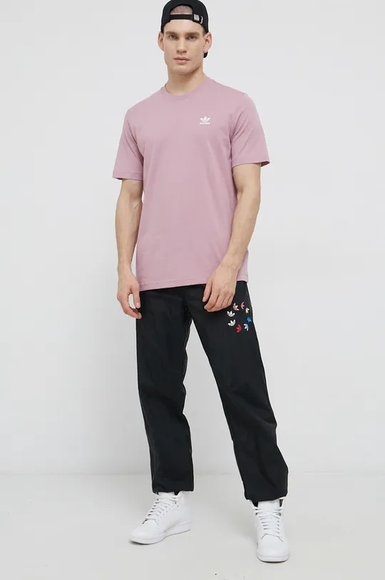 Bavlnené tričko adidas Originals HE9444 ružová