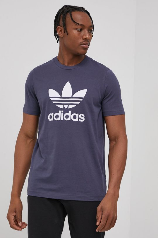 adidas Originals T-shirt bawełniany HE9512 granatowy