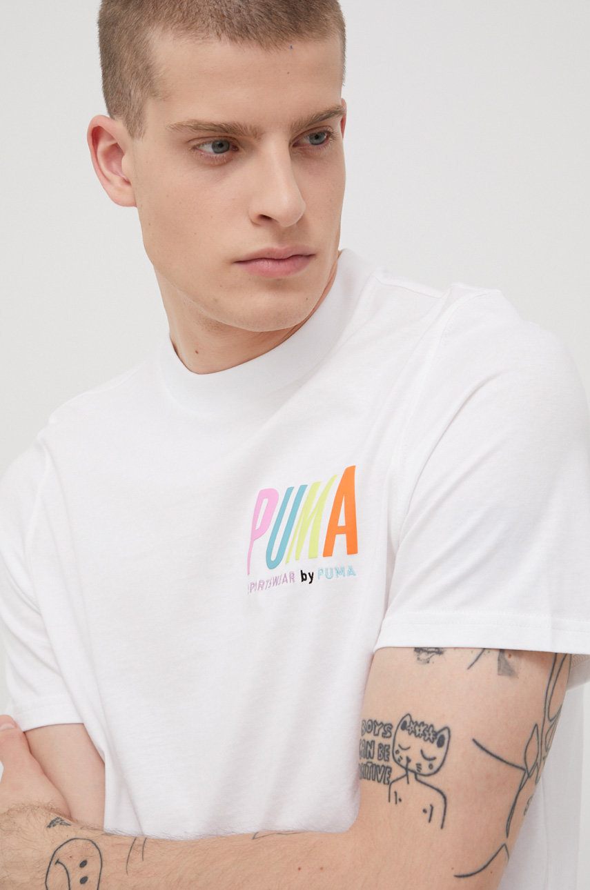 white Puma cotton t-shirt Men’s