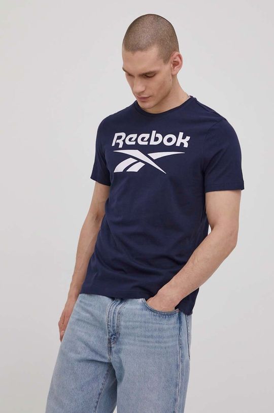 námořnická modř Bavlněné tričko Reebok HD4220 Pánský