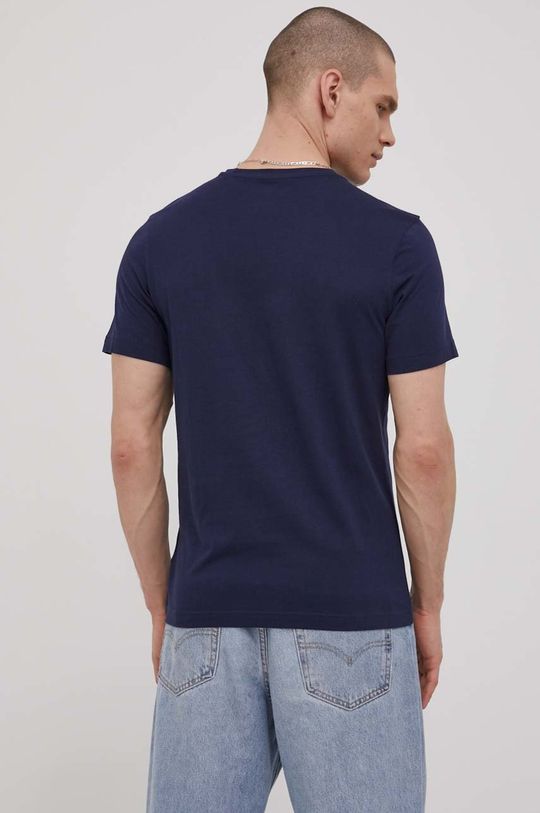 Bavlněné tričko Reebok HD4220 námořnická modř