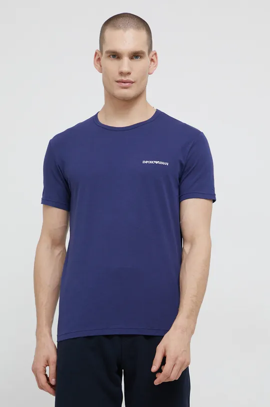 granatowy Emporio Armani Underwear T-shirt (2-pack) 111267.2R717 Męski