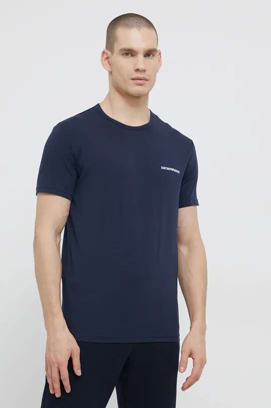 Μπλουζάκι Emporio Armani Underwear (2-pack) σκούρο μπλε