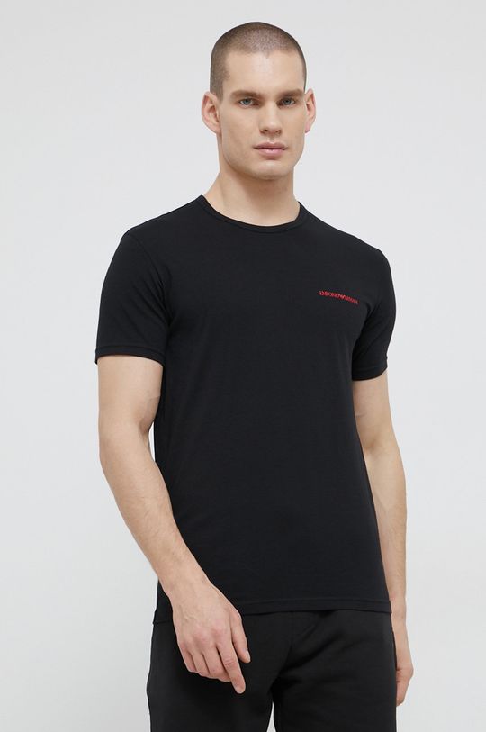 czarny Emporio Armani Underwear T-shirt (2-pack) 111267.2R717 Męski