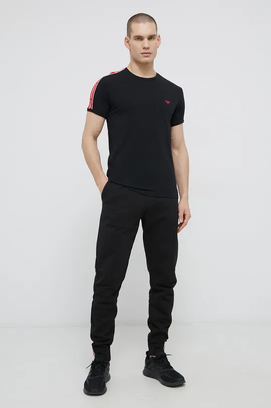 Μπλουζάκι Emporio Armani Underwear μαύρο