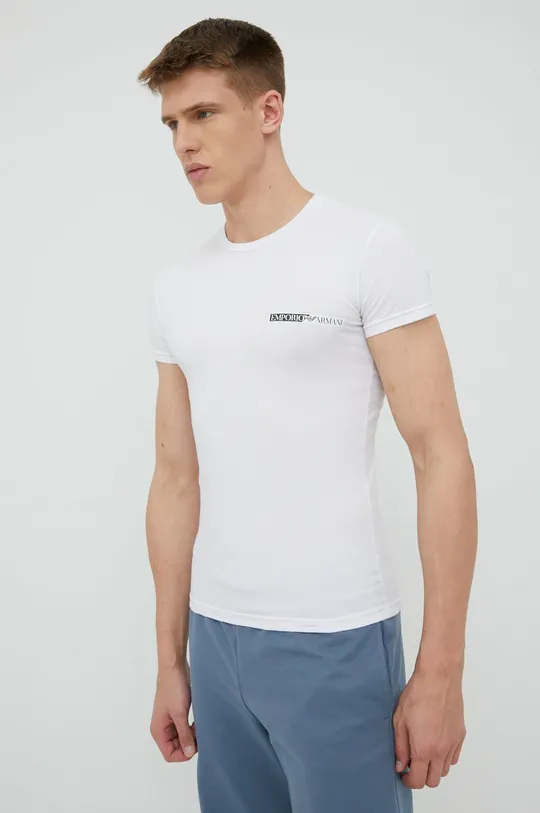 biały Emporio Armani Underwear t-shirt 111035.2R729 Męski