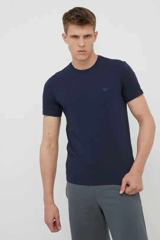 T-shirt Emporio Armani Underwear mornarsko modra