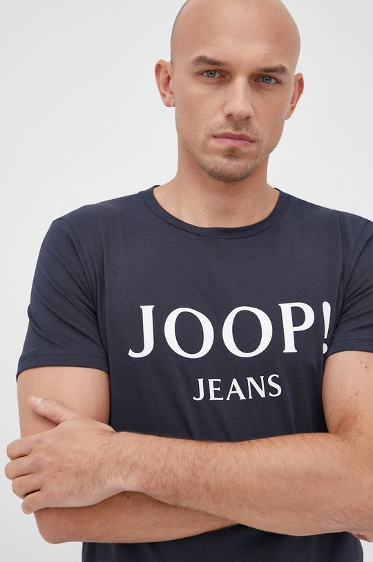 granatowy Joop! t-shirt bawełniany Męski