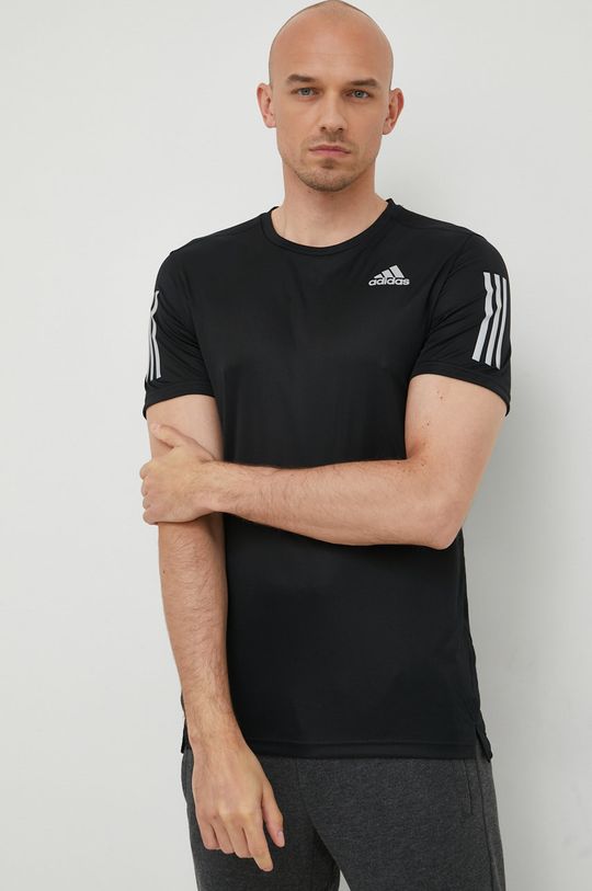 czarny adidas Performance t-shirt do biegania Own The Run