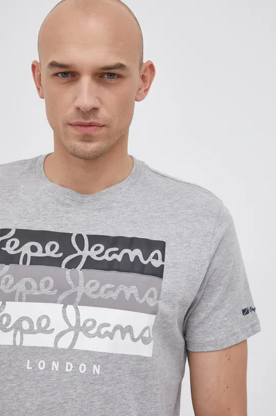 серый Футболка Pepe Jeans Abaden