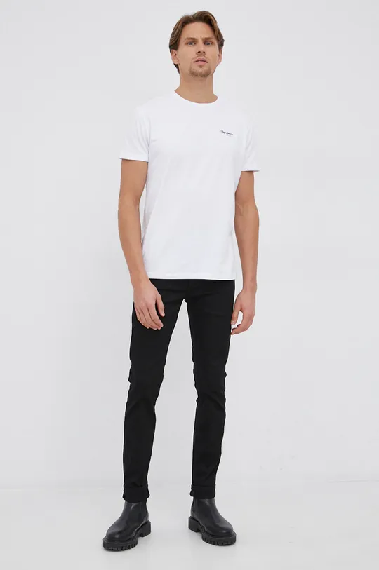 Μπλουζάκι Pepe Jeans ORIGINAL BASIC 3 N λευκό