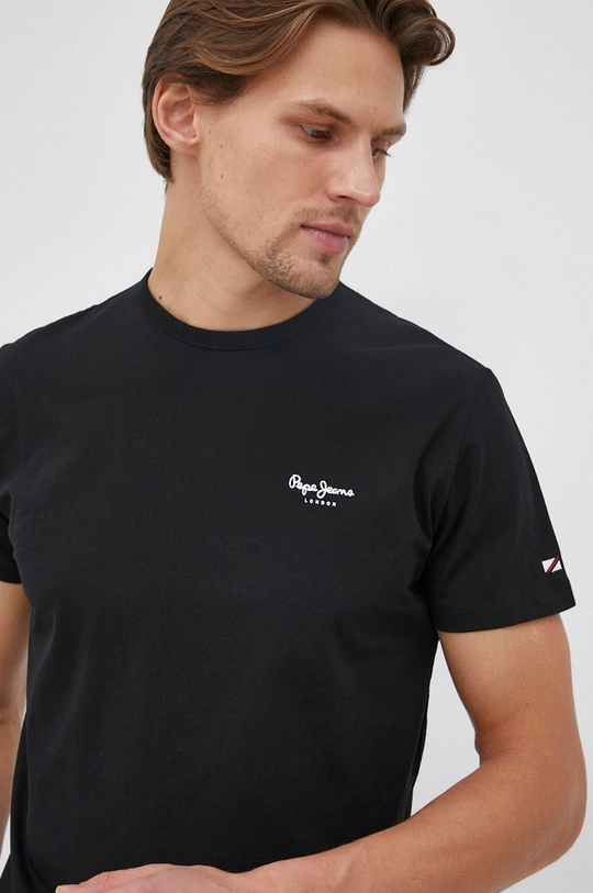 fekete Pepe Jeans t-shirt Basic