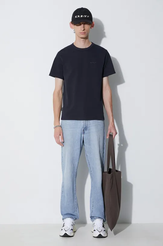 Woolrich t-shirt in cotone blu navy