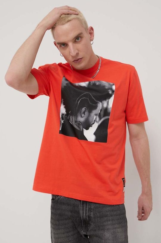 rdeča Reebok Classic T-shirt Moški