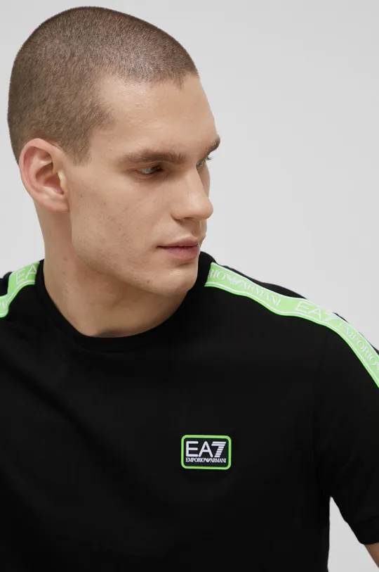 czarny EA7 Emporio Armani t-shirt 3LPT18.PJ02Z