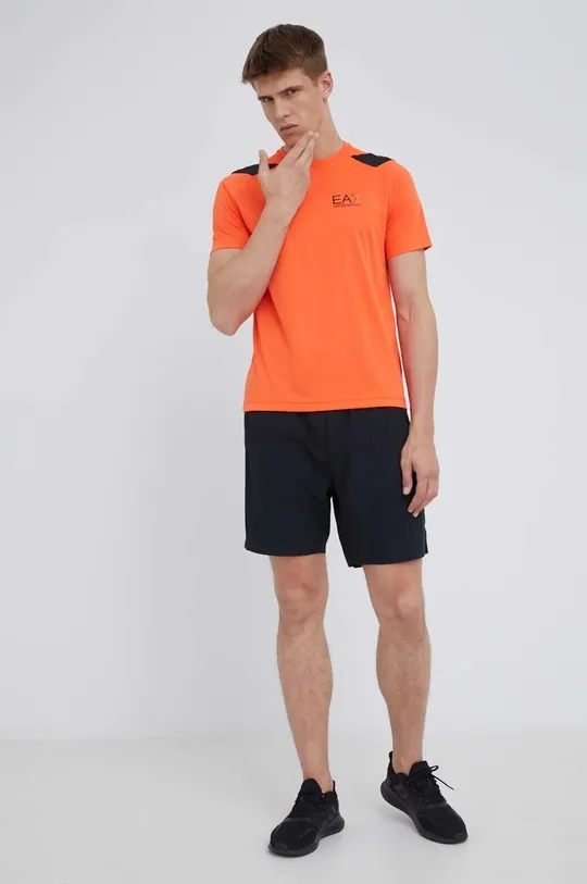 Tričko EA7 Emporio Armani oranžová
