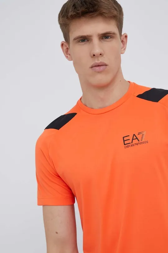 oranžová Tričko EA7 Emporio Armani